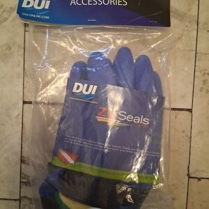 DUI ZipSeals Blue Gloves